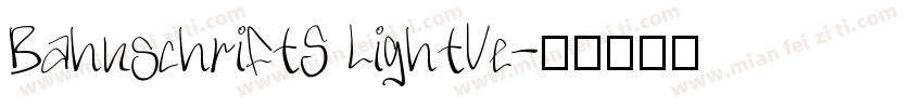 BahnschriftS LightVe字体转换